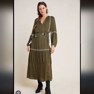 Anthropologie Dolan Elise Midi Dress